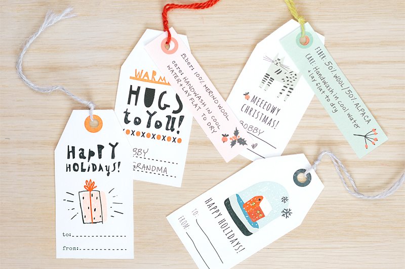 Free Printable Gift Tags for Knitters Sheep and Stitch
