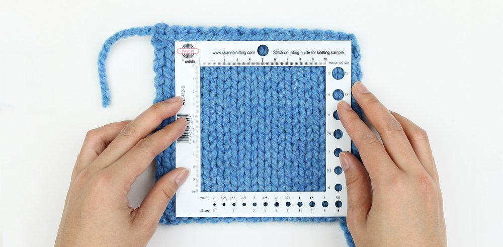 how to measure knitting gauge