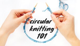 how to knit in the round tutorial