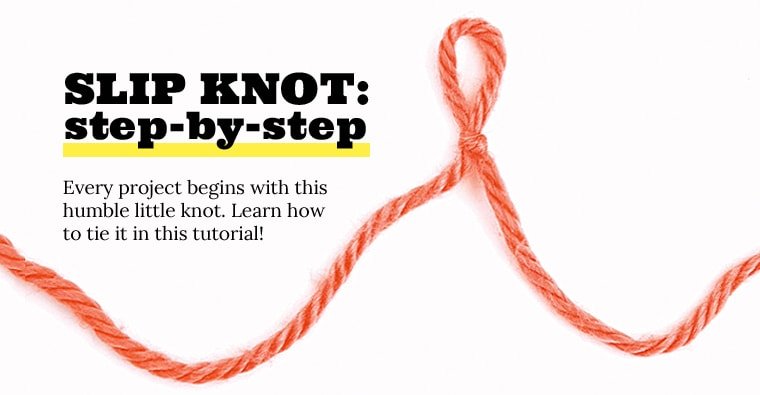 how to tie a slip knot for knitting