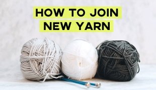 how to join new yarn to knitting