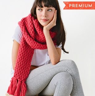 chunky scarf knitting tutorial