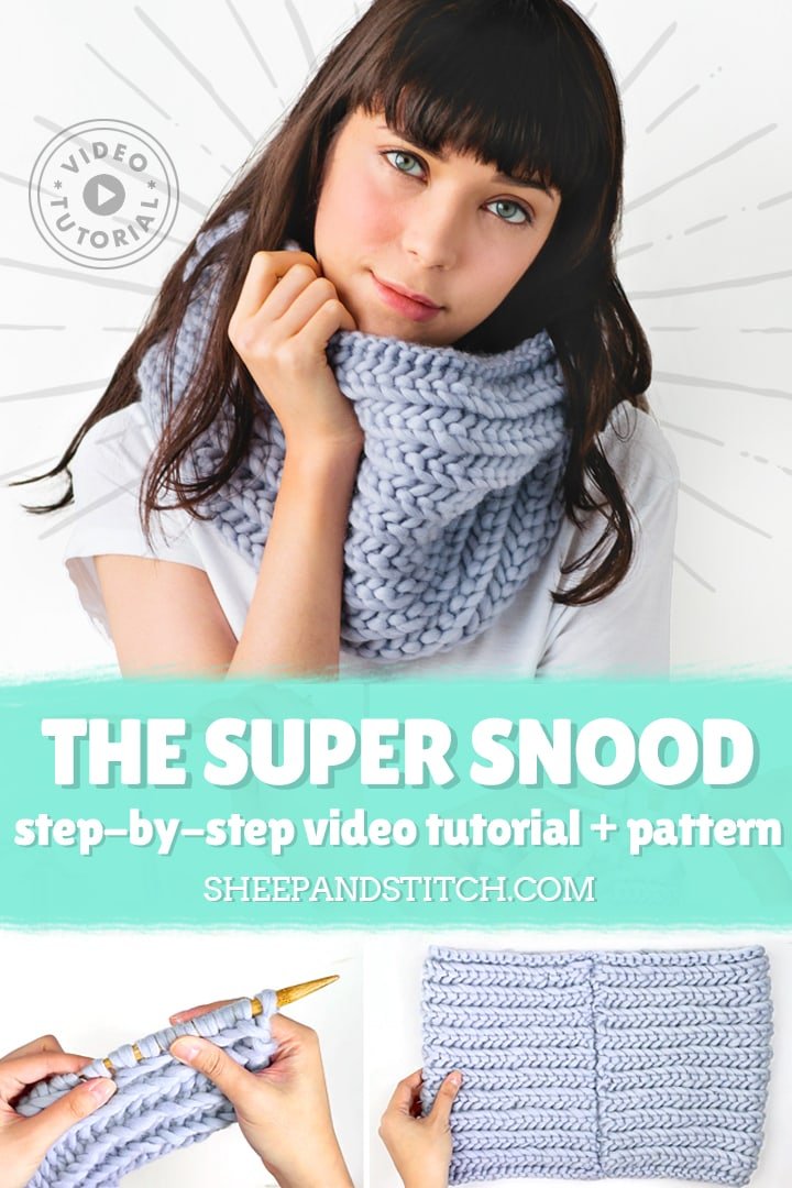 The Super Snood Pattern - Sheep and Stitch