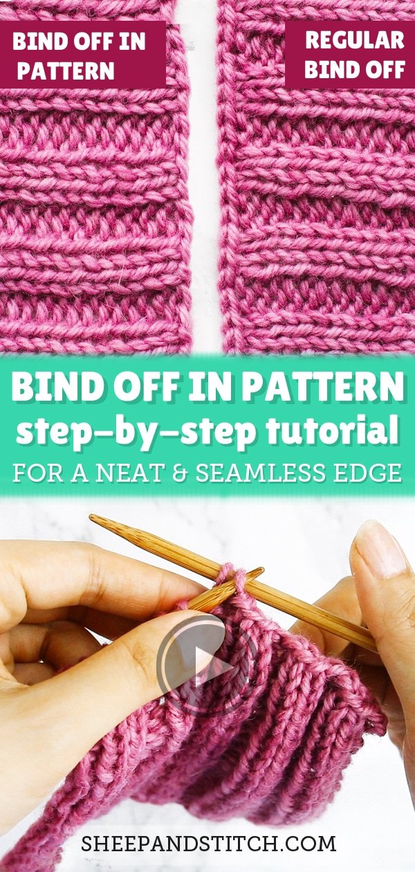 binding off in pattern knitting