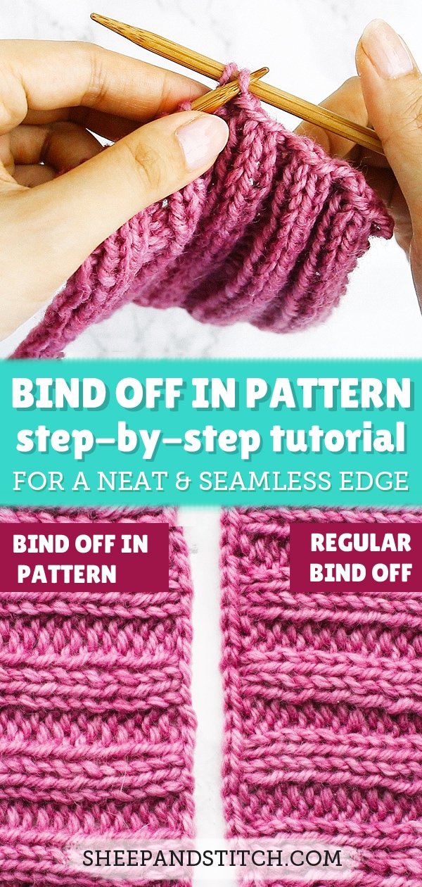bind off in pattern knitting