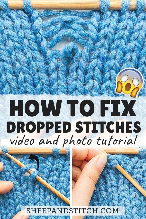 knitting with a dropped stitch