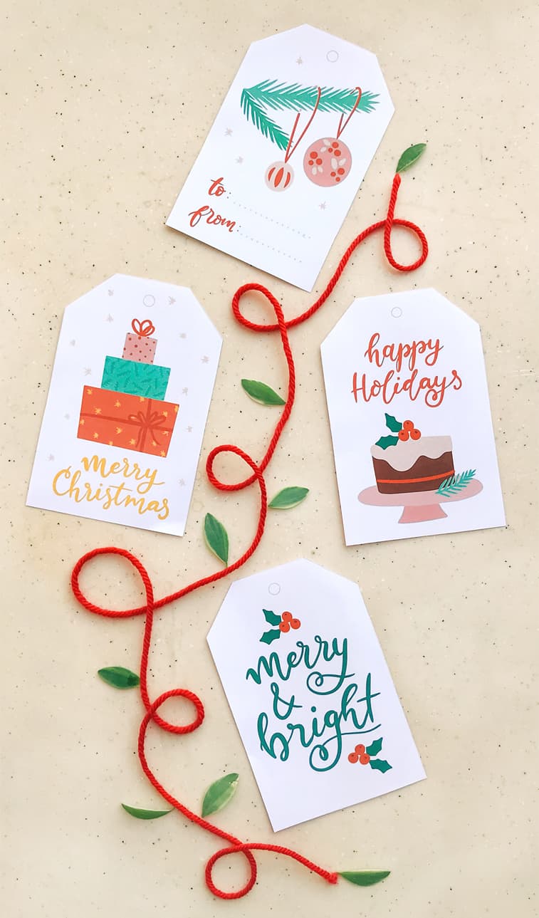 Free Printable Gift Tags for handmade gifts - Stitchberry