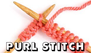 purl stitch how to knit