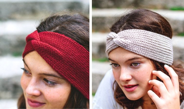twisted headband knitting pattern