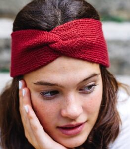 twist headband free knitting pattern