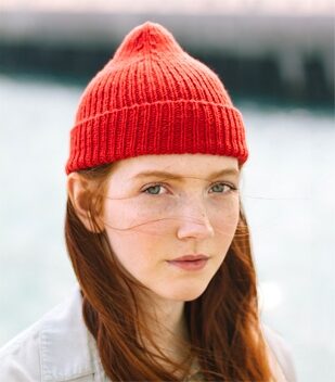 rib hat knitting pattern