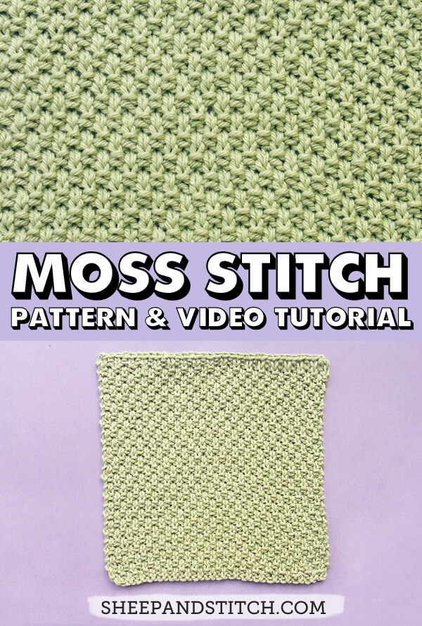 Moss Stitch for Beginner Knitters Tutorial