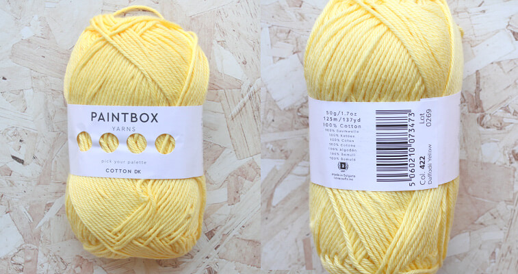 daffodil yellow cotton yarn