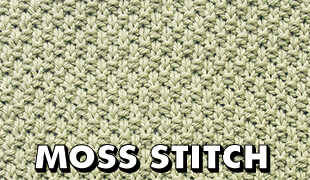 moss stitch pattern tutorial