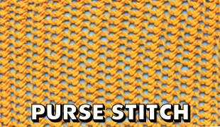 purse stitch knitting pattern