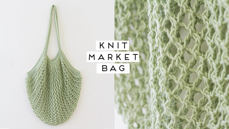 knit grocery bag knitting pattern