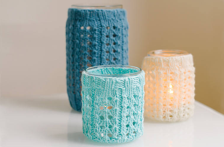 candle cosy knitting pattern