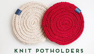 knit potholder