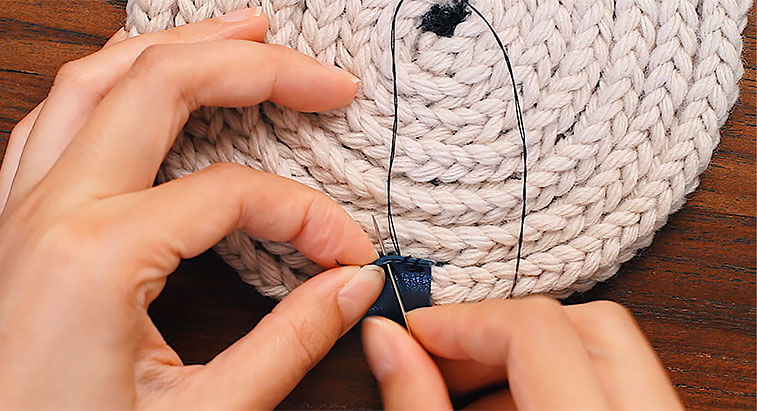 knit potholder tutorial