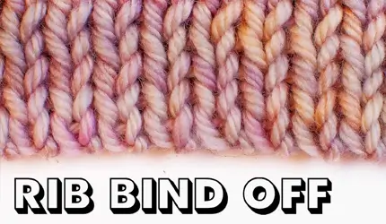 close-up of an italian tubular bind off