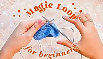 hands knitting with circular needles